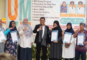 Wakil Wali Kota Cilegon Sanuji Pentamarta saat Hadiri Meet Up UMKM