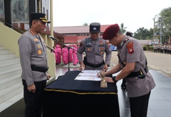 Sertijab Kasat Reskrim Polresta Pontianak