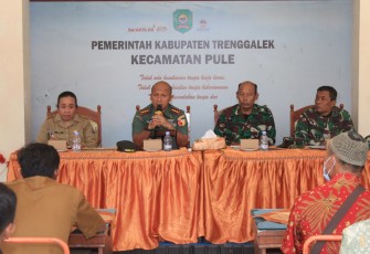 Dandim 0806/Trenggalek Pimpin Rapat Koordinasi TMMD ke-120