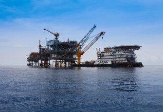 Ilustrasi eksplorasi minyak dan gas