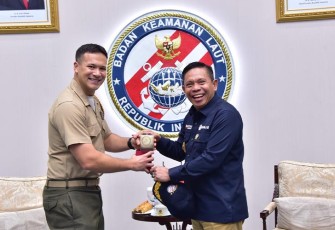 Kepala Bakamla RI Terima Kunjungan U.S. Naval Attache