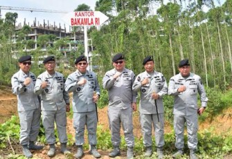 Kepala Bakamla RI saat Tinjau Lahan di IKN Nusantara
