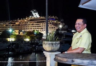 Bamsoet saat mengunjungi Blackstone Yacht Beach Club di Bali, Selasa (2/1/24).