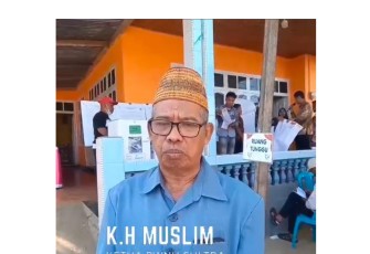 Ketua Pengurus Wilayah Nahdatul Ulama (PWNU) Provinsi Sulawesi Tenggara (Sultra), KH. Muslim mengajak seluruh masyarakat Indonesia terkhusus kepada masyarakat daerah ini untuk kembali berangkulan setelah melalui pesta demokrasi Pemilu, Rabu 14 Februari 2024