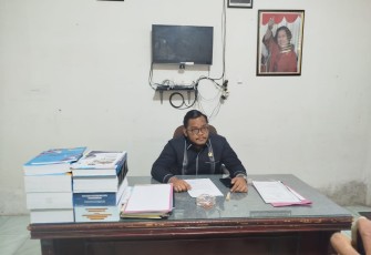 Anggota DPRD  yang juga Ketua Fraksi PDI - Perjuangan Padangsidimpuan Muhammad Fajar Dalimunte, saat diwawancarai di ruangannya Jum'at (1/11/2024)