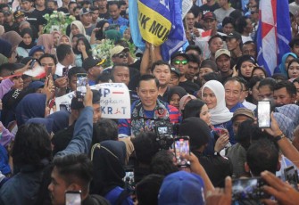 AHY saat Kampanye Demokrat di Bojonegoro