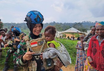 Kolaborasi Indo RDB XXXIX -E/MONUSCO Tingkatkan Rasa Aman Kaum Wanita Desa Tchabi