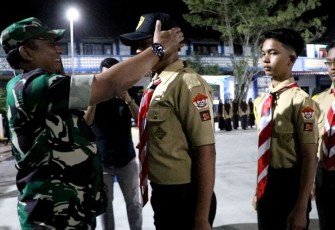 Dandim 0104/Aceh Timur Pimpin Apel dan Pelepasan Pemberangkatan Peserta Pramuka Saka Wira Kartika Kodim 0104/Atim pada Perkemahan Terpusat di Janto
