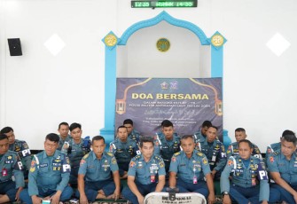 Denpom Lanudal Juanda saat Gelar Doa Bersama Jelang HUT ke-78 Pomal di Musholah AL-Barokah Kantor Denpom Lanudal Juanda, Senin (19/02/2024). 