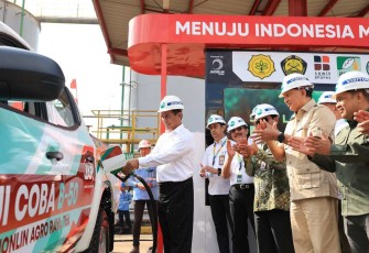 Mentan RI Andi Amran Sulaiman soft launching B50 di Batulicin, Kabupaten Tanah Bumbu, Kalsel