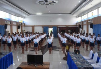 Gladi Pantukhirda di Gedung Serbaguna Mako Lantamal V, Perak Surabaya, Minggu (11/02/2024).