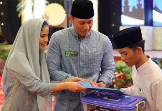 Menteri ATR/Kepala BPN saat Hadiri Buka Puasa Bersama Pamor Persada AKABRI 2000