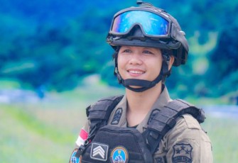 Polwan Ops Damai Cartenz-2024, Brigpol Ita Sombo Allo