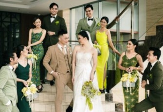 Ilustrasi pasangan pengantin 