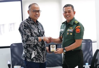 Kapuspen TNI saat Kunjungi LKBN ANTARA