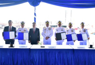 Delevery Ceremony KAL Hinako dan KAL Sembulungan di Galangan Kapal PT. Citra Shipyard Kepulauan Riau Batam, Jumat (16/02/2024).