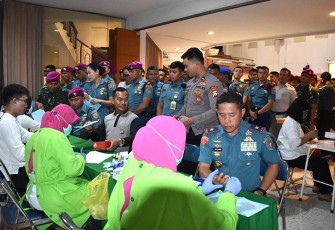Dankodikmar Pimpin Gelar Donor Darah dan Kunjungi Panti Jompo