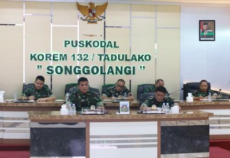 Danrem 132/Tdl saat Ikuti Rakernis Intelijen Fungsi Penerangan TNI AD 2024