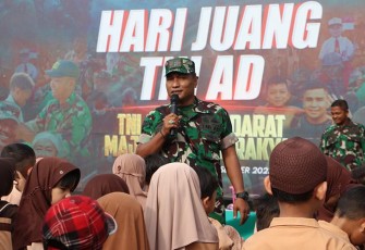 Anak TK Al-Marhamah disambut hangat di Makodim 0104/Aceh Timur