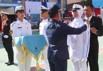 SMK Pelayaran Jakarta Raya saat Wisuda dan Lantik Perwira Muda Transportasi Laut 