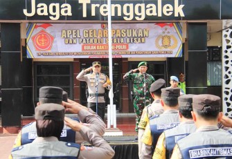 Apel Gabungan dan Patroli Skala Besar Pengamanan Pemilu 2024