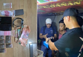 Sat Res Narkoba Polrestabes Medan saat Gerebek Bantaran Rel KA Tembung 