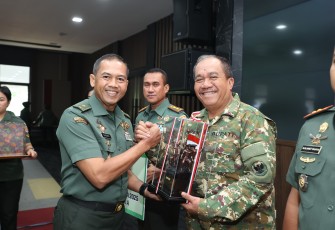 Rapat Koordinasi Teknis (Rakornis) TMMD ke-125 yang digelar di Aula Jenderal Besar A.H. Nasution, Markas Besar Angkatan Darat, Jakarta, Kamis (10/7/2025)