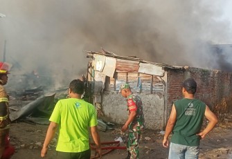 Pasar Induk Cepu pasca terbakar pada Minggu (26/1/2025). 
