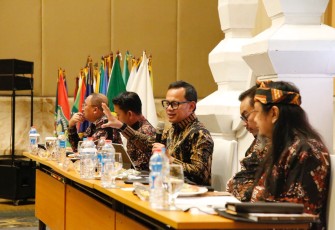 Wakil Menteri Dalam Negeri (Wamendagri) Bima Arya Sugiarto alam acara Rapat Kerja Nasional (Rakernas) XI Jaringan Kota Pusaka Indonesia (JKPI) Tahun 2025 yang digelar di Hotel Tentrem, Yogyakarta, Rabu (6/8/2025)