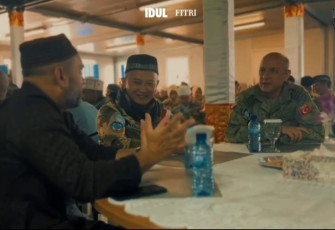 Satgas TNI Konga UNIFIL Kumandangkan Gema Takbir Di Green Hill Naqoura