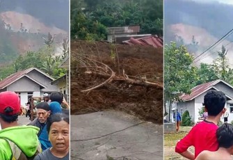 Peristiwa longsor melanda wilayah Kecamatan Pandanarum, Kabupaten Banjarnegara, Provinsi Jawa Tengah, pada Sabtu (15/11). Sumber BPBD Kabupaten Banjarnegara.