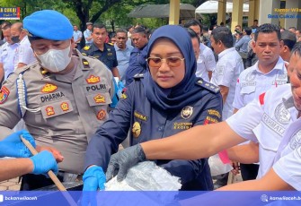 Bea Cukai Aceh Hadiri Pemusnahan Narkotika Bersama Polda Aceh