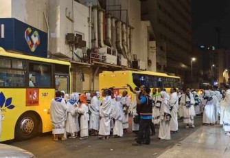 Bus Shalawat Inklusif Jamaah Haji Indonesia 