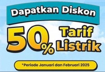 Ilustrasi diskon listrik 50 persen