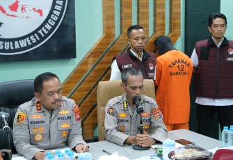 Polda Sultra Gagalkan Peredaran 6,4 Kg Sabu Jaringan Internasional