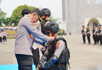 Kapolri Jenderal Listyo Sigit Prabowo meresmikan Patroli Maung Presisi Polda Banten