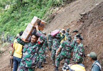 Kesigapan Prajurit Korem 081/DSJ Diuji dalam Aksi Penanggulangan Bencana Alam