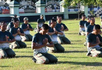 Anggota Kodim Ponorogo Gelar Latihan PSM 