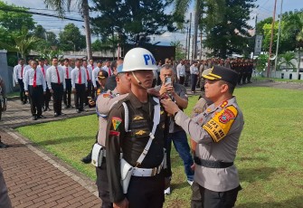 Kapolres Bitung Pimpin Apel Operasi Zebra Samrat 2025