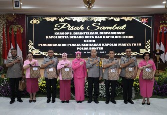 Kapolda Banten Pimpin Pisah Sambut PJU Polda Banten