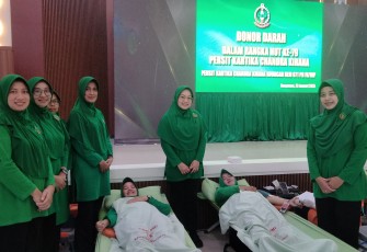 Baksos Donor Darah HUT ke-79 Persit KCK