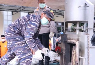 Pemusnahan Barang Bukti Narkotika Oleh Satres Narkoba Polres Asahan