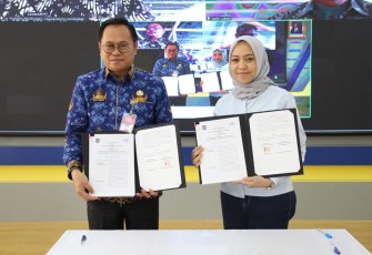 BSKDN Kemendagri-Taspen Life saat Penandatangan Perjanjian Kerja Sama di Jakarta, Jumat, 2 Mei 2025.