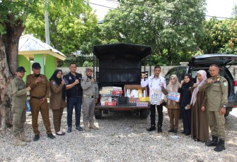 Bea Cukai Banda Aceh Bersama Satpol PP dan WH Kabupaten Aceh Besar saat Operasi Pasar Rokok Ilegal