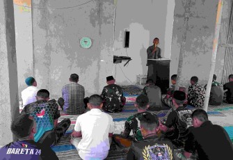Sholat Jum'at di lokasi TMMD Kodim Pacitan 