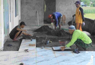Rehab masjid lokasi TMMD ke 126 Kodim Takalar 