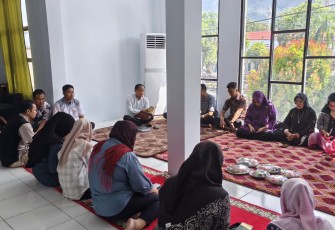 Suasana Pengajian dan doa bersama yang dilaksanakan oleh Kejari Bitung