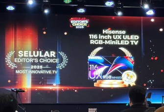 Hisense 116-inch UX ULED RGB-MiniLED TV Raih Penghargaan “Most Innovative TV” 