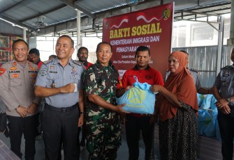 Bersama TNI Polri Lapas Kelas I Medan Gelar Baksos Menteri Imigrasi dan Pemasyarakatan