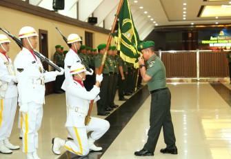 Danrem 052/Wkr Ikuti Tradisi Korps Pengukuhan Perwira Tinggi Zeni Angkatan Darat 
